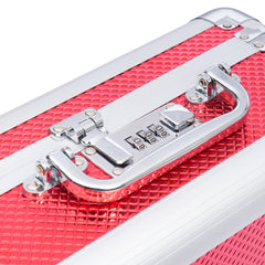 Hard Shell Cosmetic Organizer (52-Red)