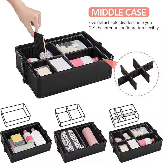Professional Rolling Makeup Case Trolley (AB3 )