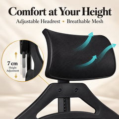 Makeup Artist Director Chair with Head & Foot Rest,  Foldable Chair