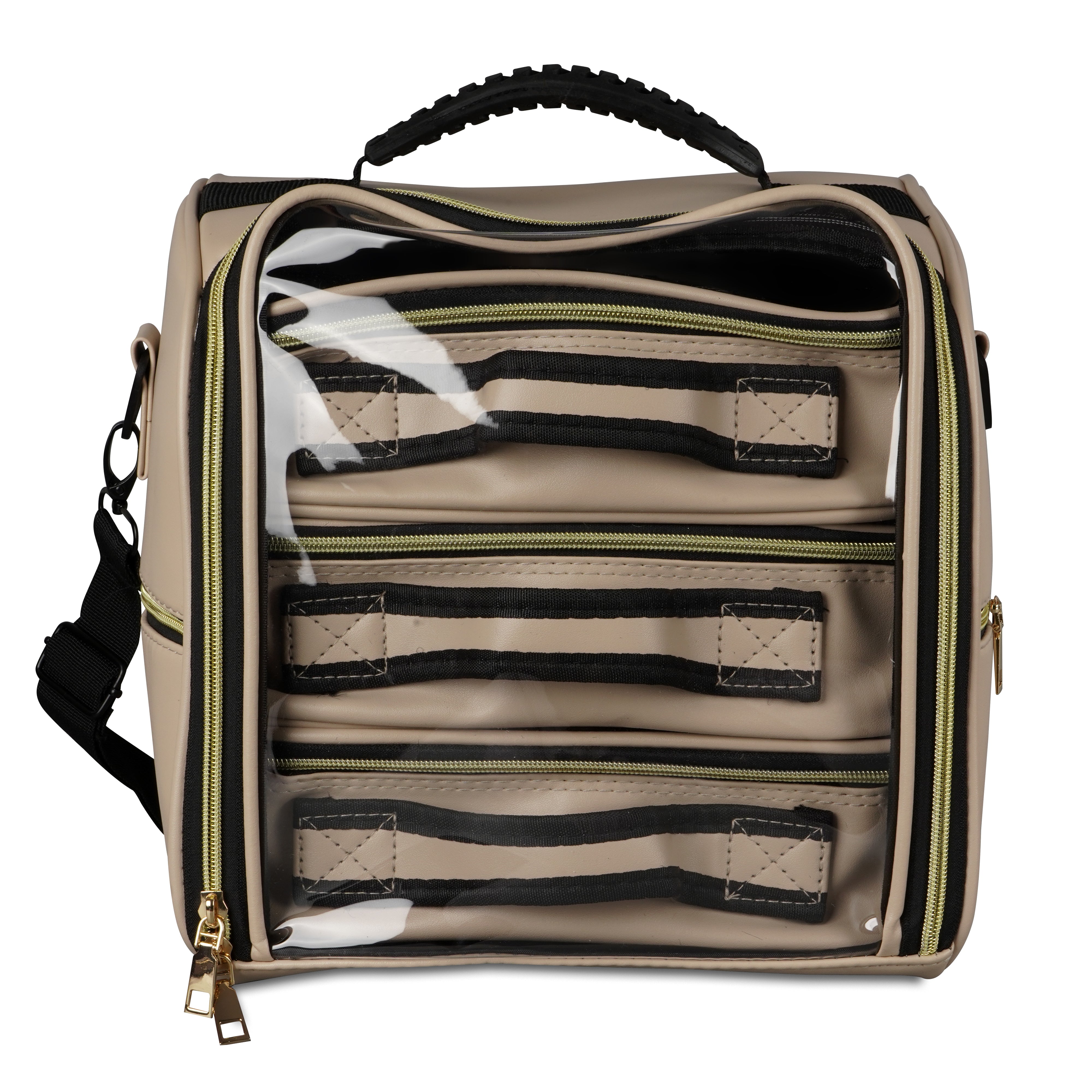Makeup Bag with 3 Removable Pouches Toiletry Storage Bag Large