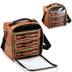 Makeup Bag Case Cosmetic Organiser with 3 Compartments