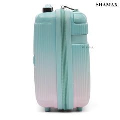 Hard Shell Vanity Box for Women (755-Green)
