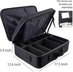 Professional Makeup Bag for Women Adjustable Dividers Organisers (8512)
