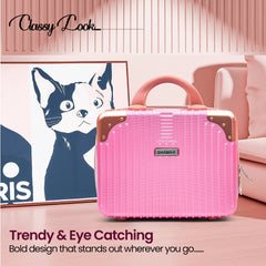 Hard Shell Cosmetic Box Portable Makeup Travel Vanity Box