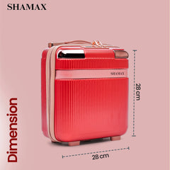 Hard Shell Vanity Box Portable (Red) - Durable