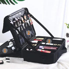 Professional Makeup Bag for Women Adjustable Dividers Organisers (8512)