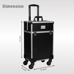 Professional Rolling Makeup Trolley Case (3599/BS)