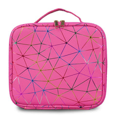 Faux Leather Professional Makeup Organizer Bag for Home & Travel