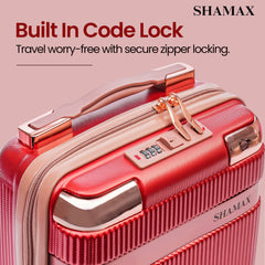 Hard Shell Vanity Box Portable (Red) - Durable